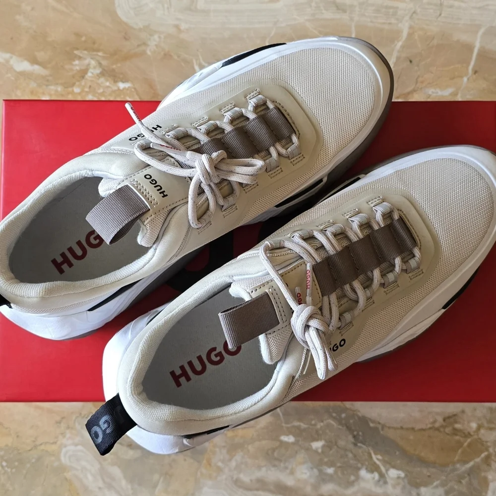 HUGO Men's Quake Runn Sneakers, Sz 9 - Picture 3 of 13